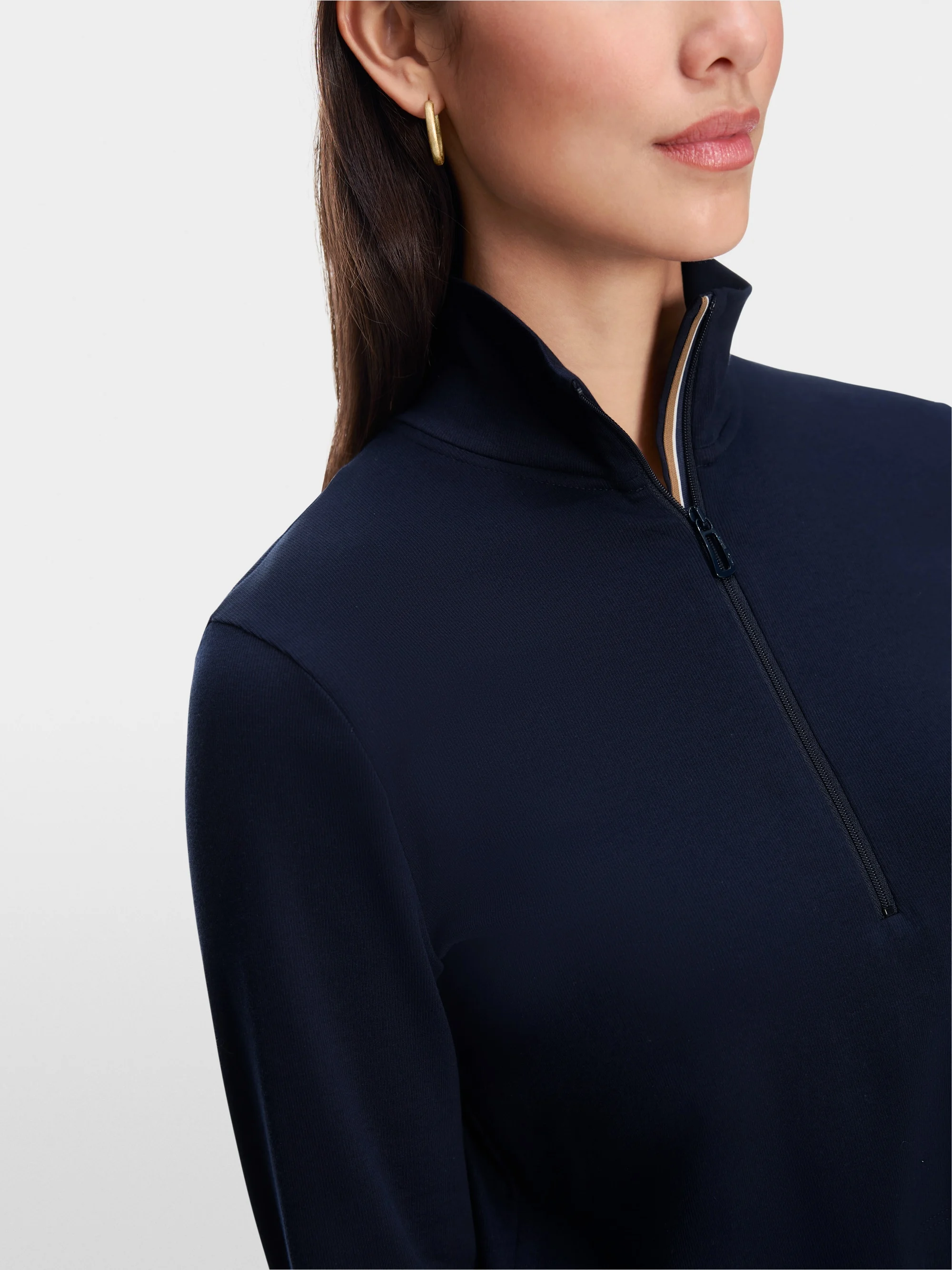 Marc-Cain Two-in-one midi dress with pleated skirt