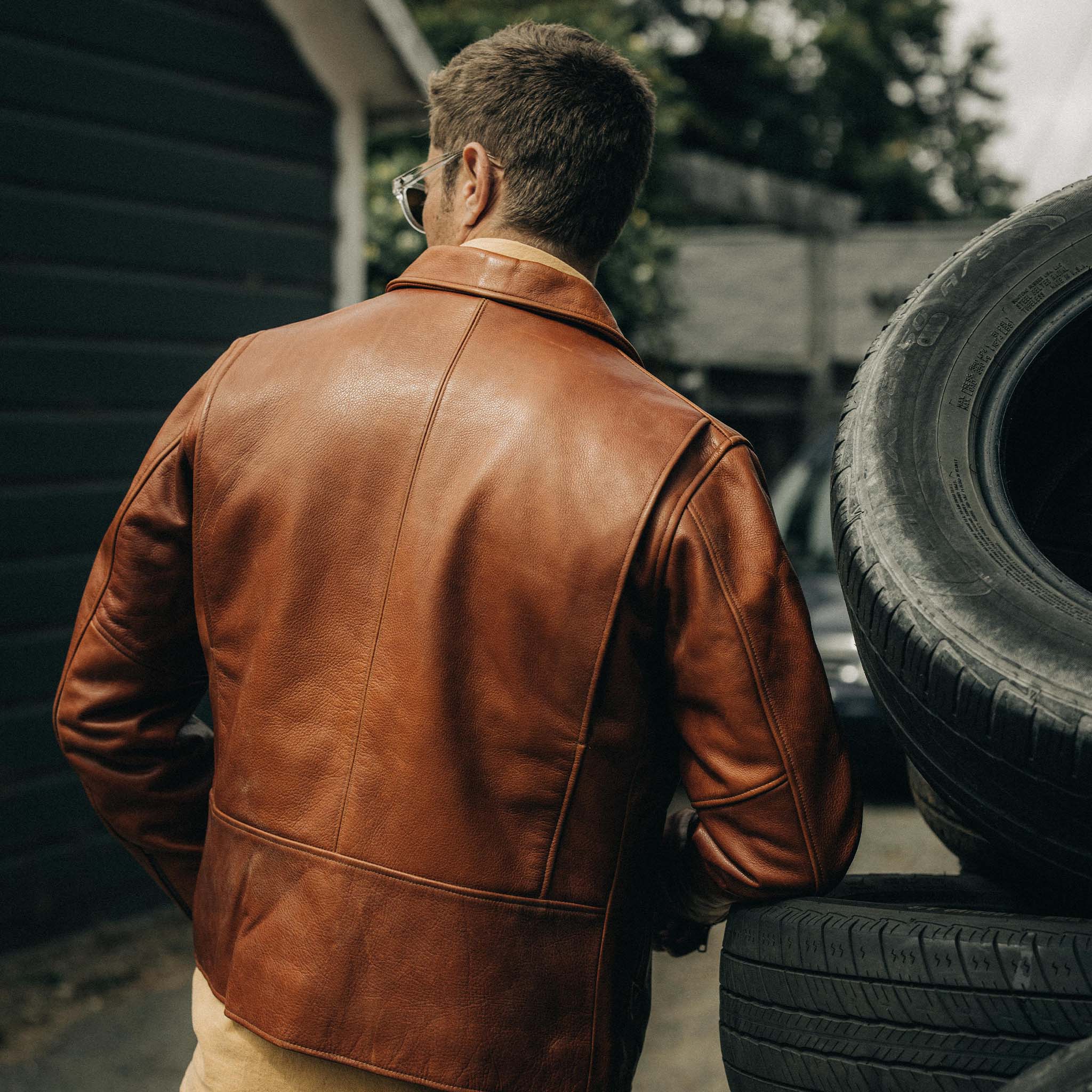 The Moto Jacket in Whiskey Steerhide
