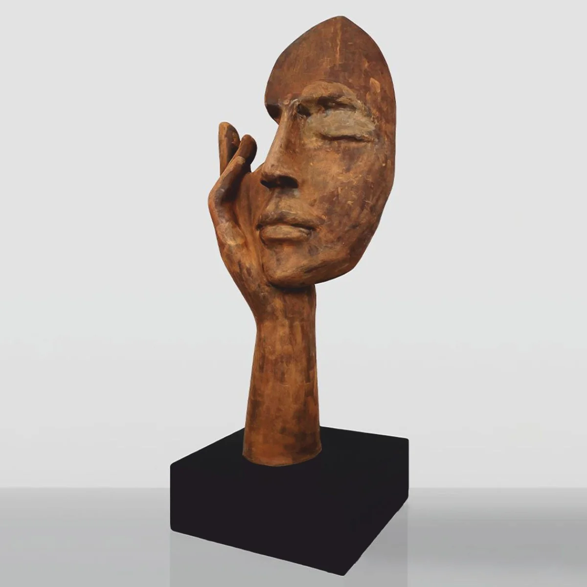 Casa Padrino escultura decorativa XXL ¨®xido / negro A. 190 cm - Figura decorativa grande