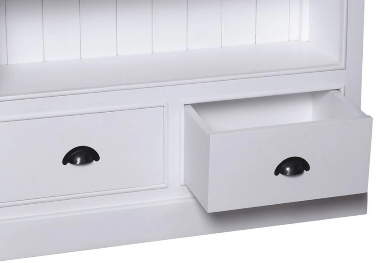 Casa Padrino country house style bookcase white 109 x 39 x H. 210 cm - Living Room Furniture in Country House Style