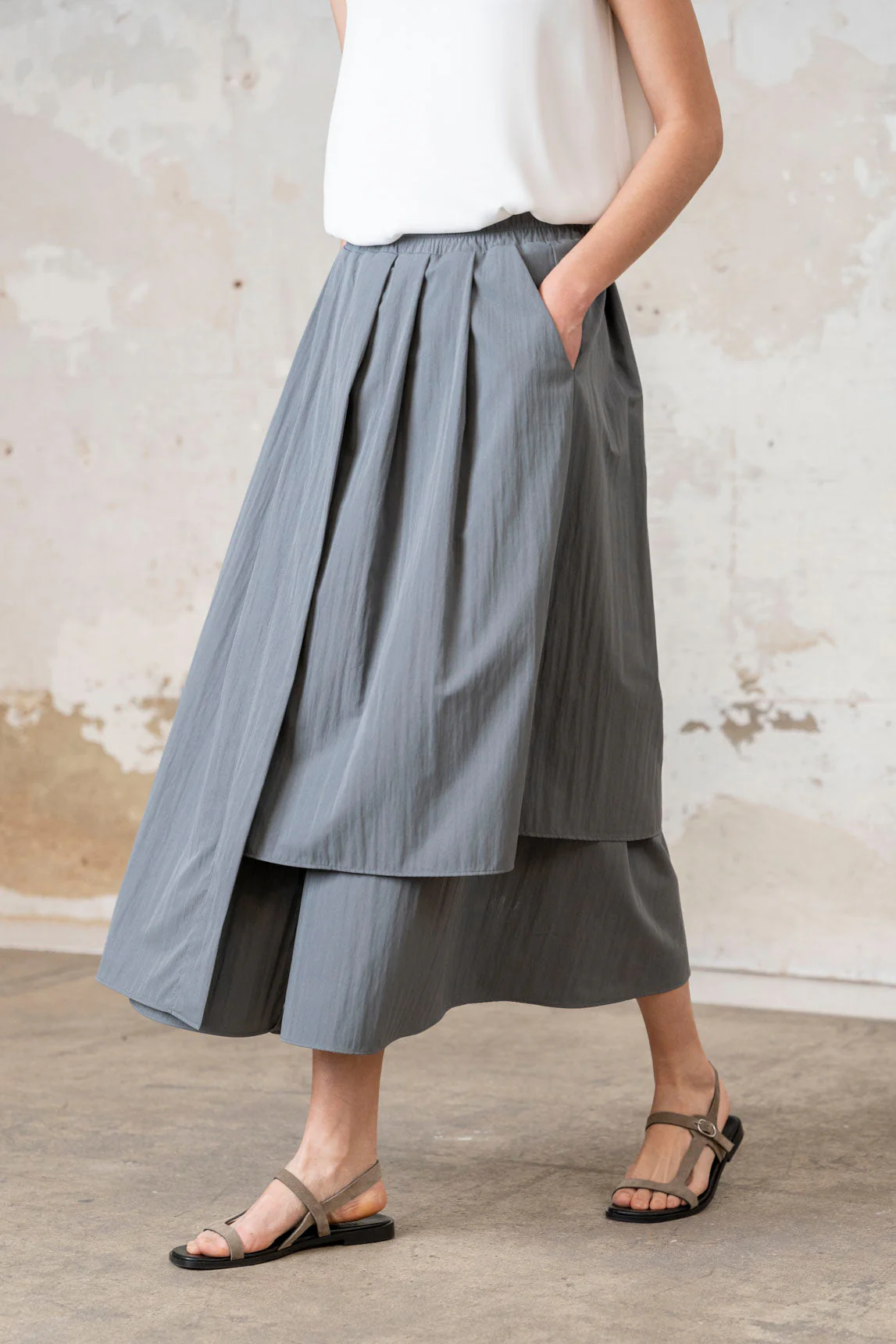 Rivera-spain Falda Marseillan gris