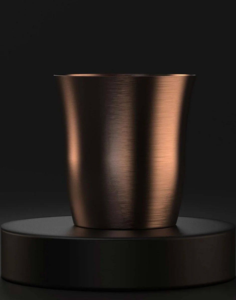 Casa Padrino enfriador de champ¨¢n de cobre de lujo ? 18 x A. 19 cm - Enfriador de vino redondo - Accesorios de gastronom¨ªa - Accesorios de restaurante - Accesorios de hotel - Calidad de lujo