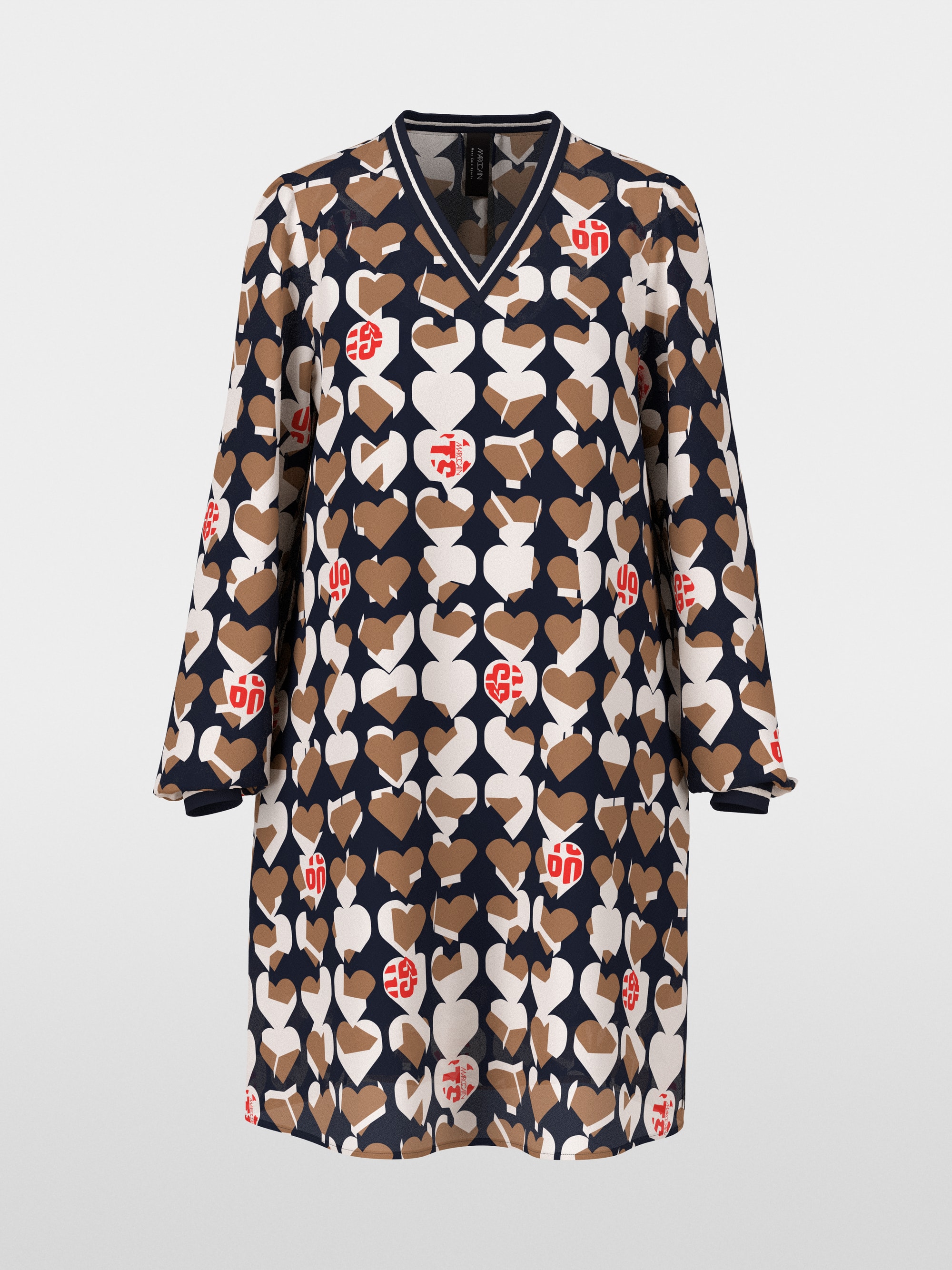 Marc-Cain Viscose dress with Heartbreaker motif