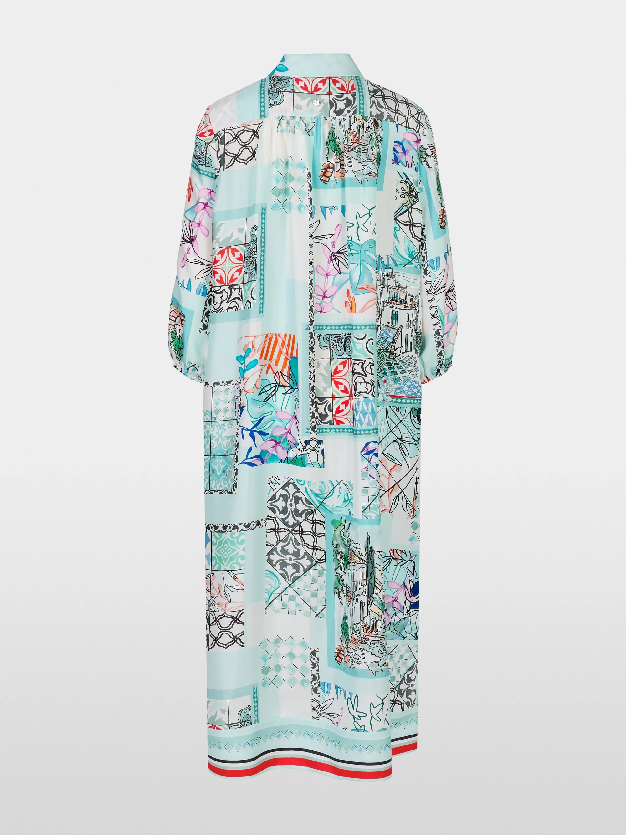 Marc-Cain Shirt dress in printed silk