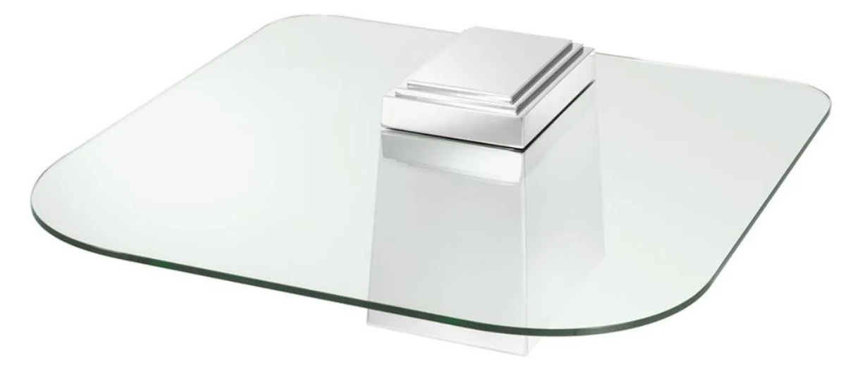 Casa Padrino mesa de centro de lujo plata 105 x 105 x H. 44 cm - Muebles de Sal¨®n de Lujo