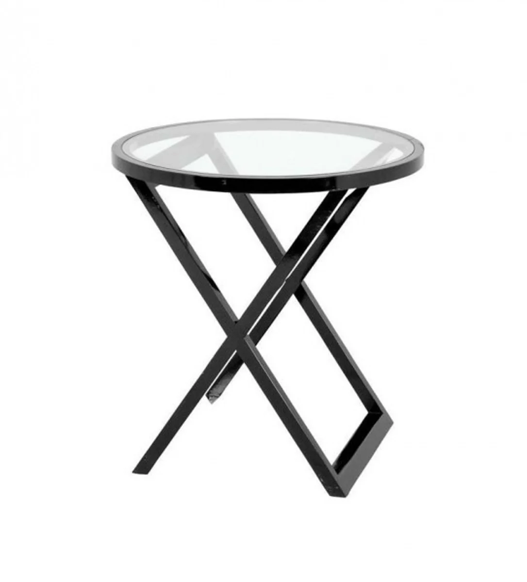 Casa Padrino luxury art deco designer mahogany wood side table black - Luxury Side Table