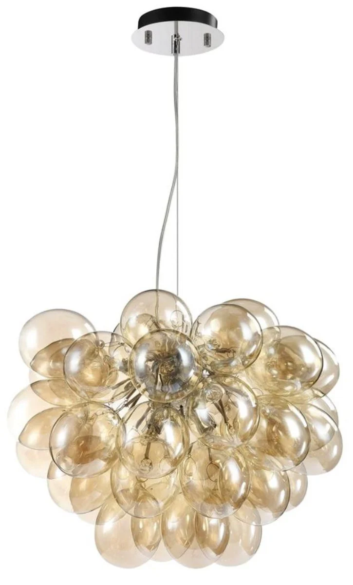 Casa Padrino lámpara colgante de lujo en forma de uva coñac Ø 44-50 x H. 40 cm - Muebles de Diseño