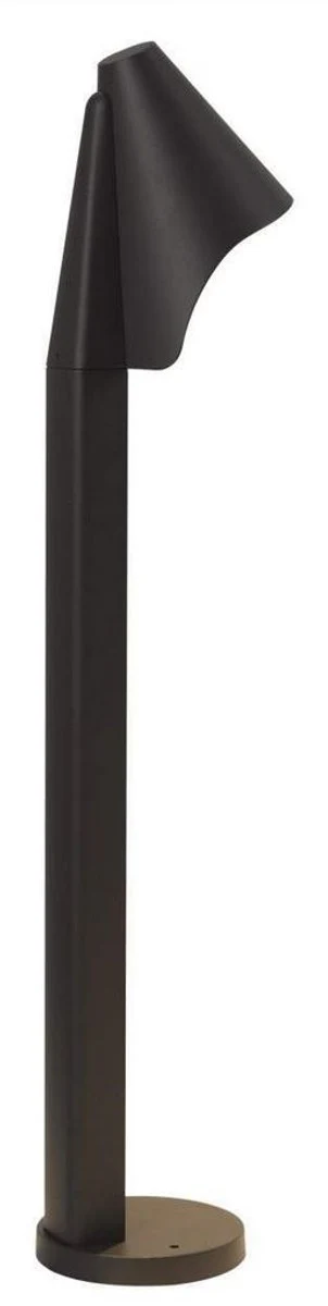 Casa Padrino lámpara de jardín LED de lujo negro Ø 14 x H. 70 cm - Jardín Moderno Terraza Trayectoria Lámpara de Entrada al Aire Libre