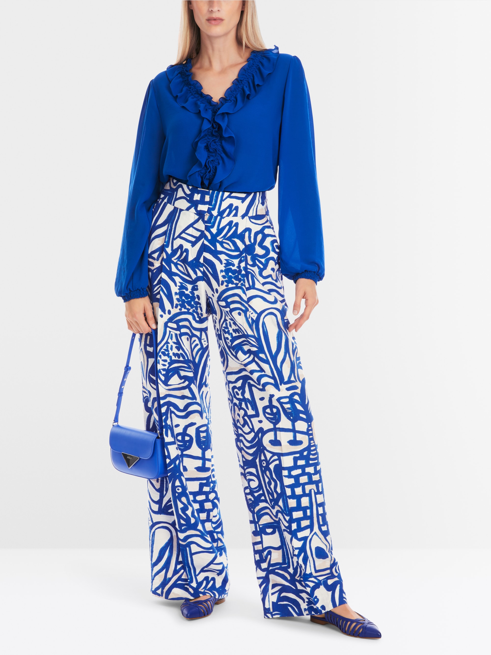 Marc-Cain Rethink Together ruched blouse