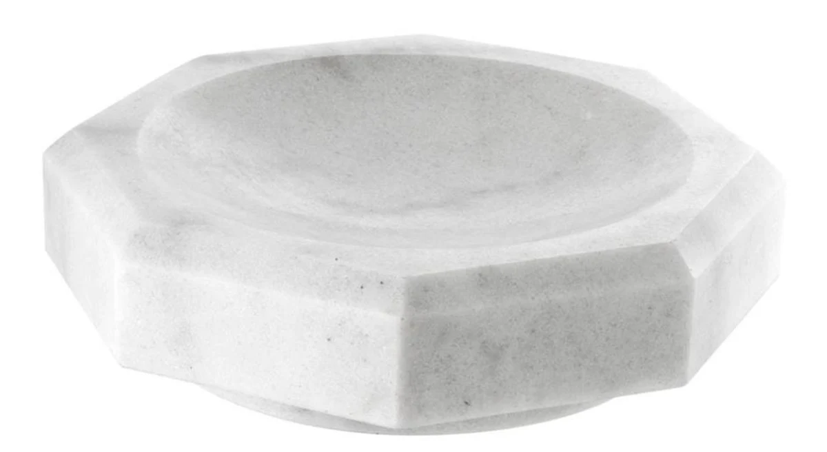 Casa Padrino diseñador tazón de mármol blanco de 25 x 25 x 7 cm H. - calidad de lujo