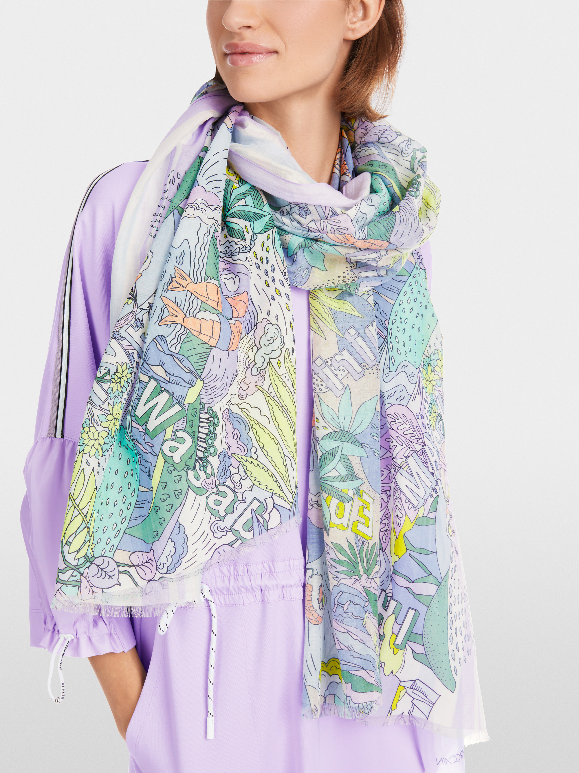 Marc-Cain Silk mix scarf
