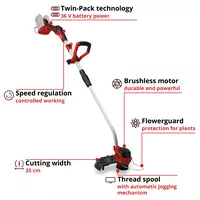 Cordless Lawn Trimmer GP-CT 36/35 Li BL-Solo