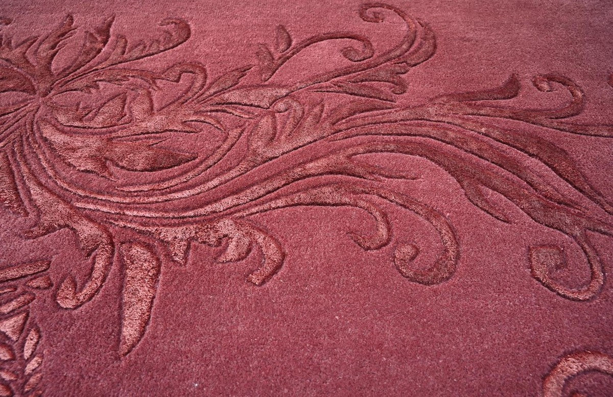 Pomp??s de Casa Padrino alfombra barroco de lujo corona de Harald Gl??ckler rojo burdeos - Varios Tama?os