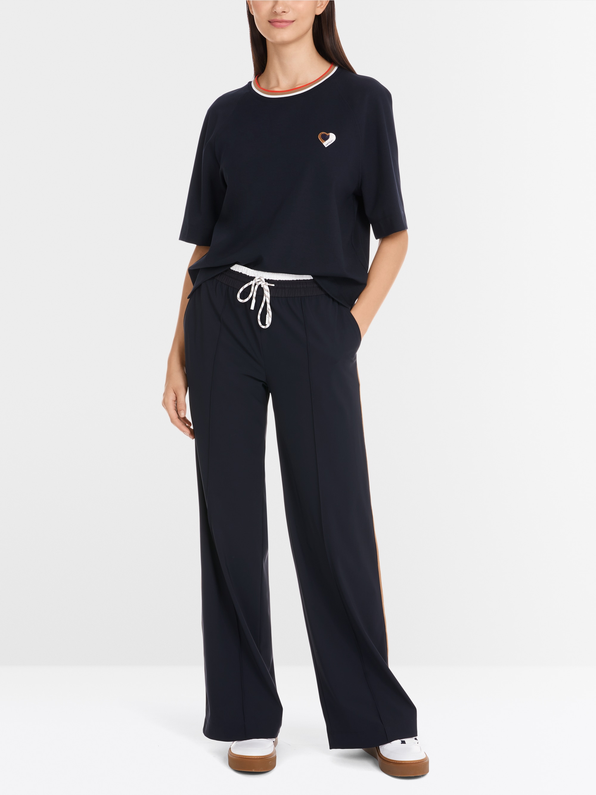 Marc-Cain Cropped short-sleeve T-shirt