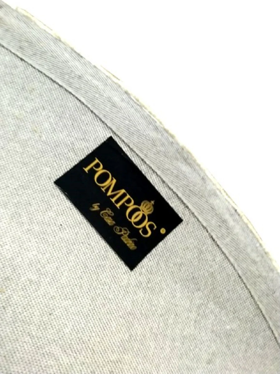 Pomp??s de Casa Padrino alfombra de lujo de Harald Gl??ckler corona crema / oro ? 260 cm - Alfombra redonda de dise?o barroco - Tejido a mano de lana