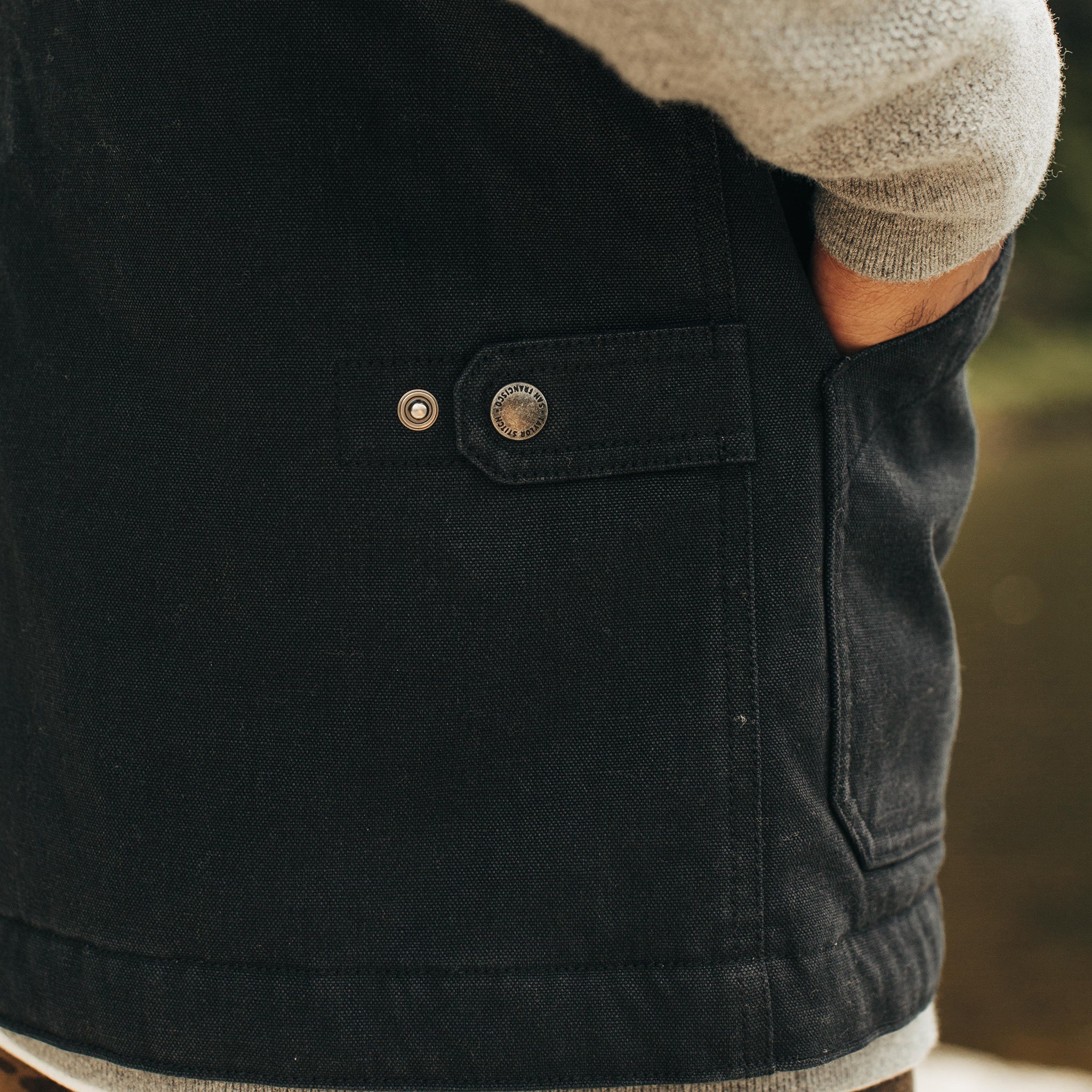 The Workhorse Vest in Coal Boss Duck