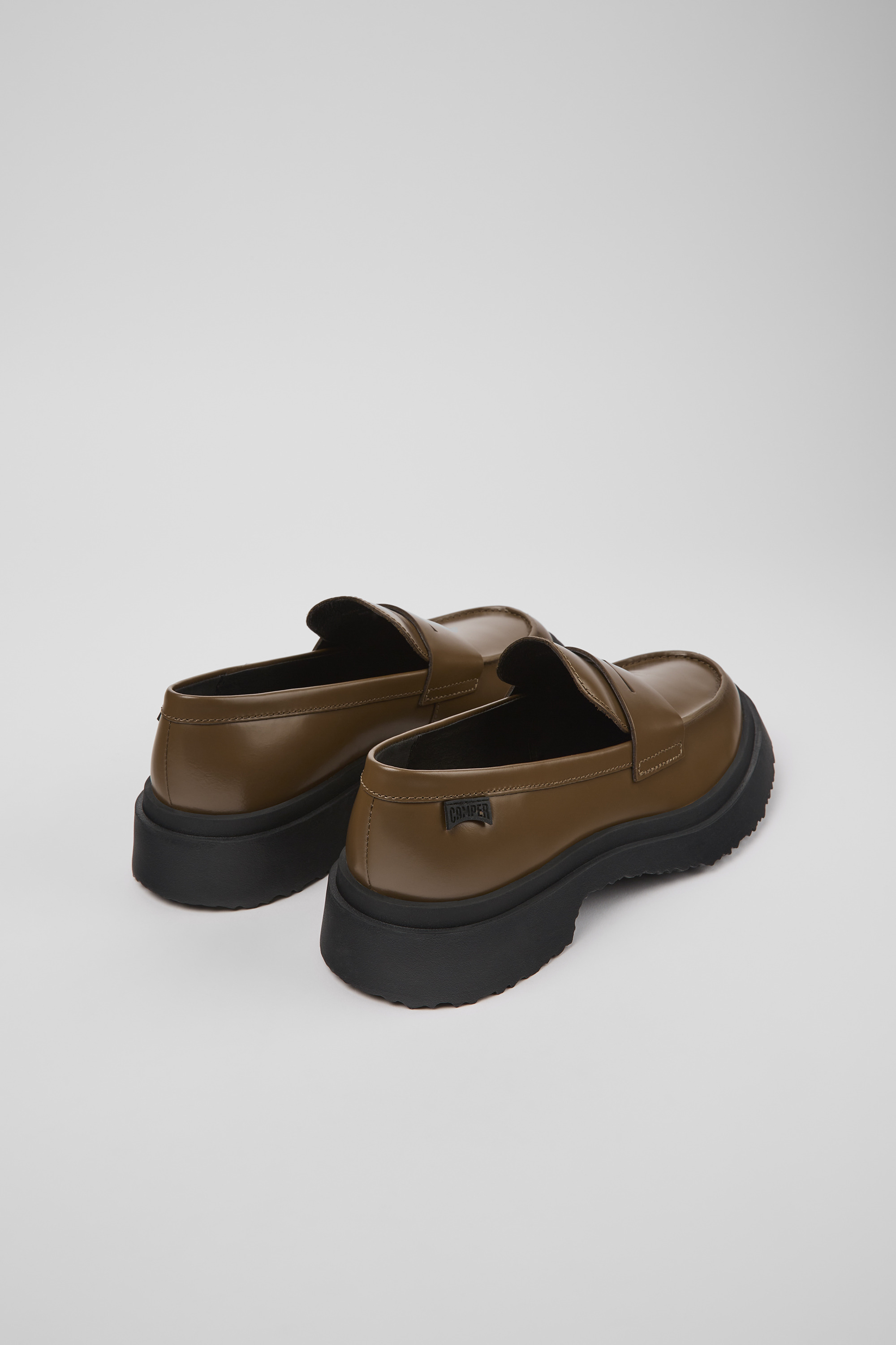 Walden - Brown leather loafers for women