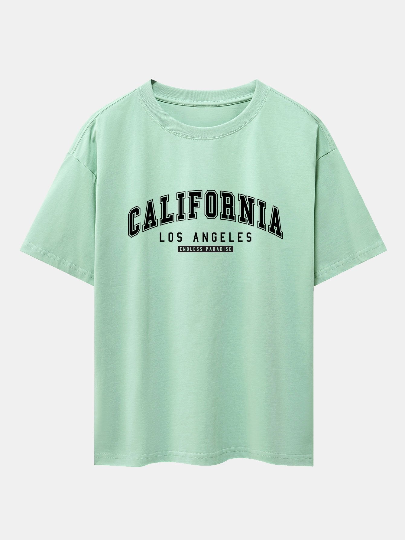 California Print Heavy Weight Oversize T-Shirt