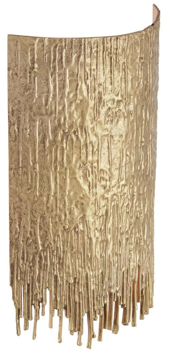 Casa Padrino lámpara de pared de diseño de lujo latón 25 x 10,5 x A. 40,5 cm - Lámpara de pared de salón - Lámpara de pared de hotel - Lámpara de pared de restaurante - Iluminación de lujo