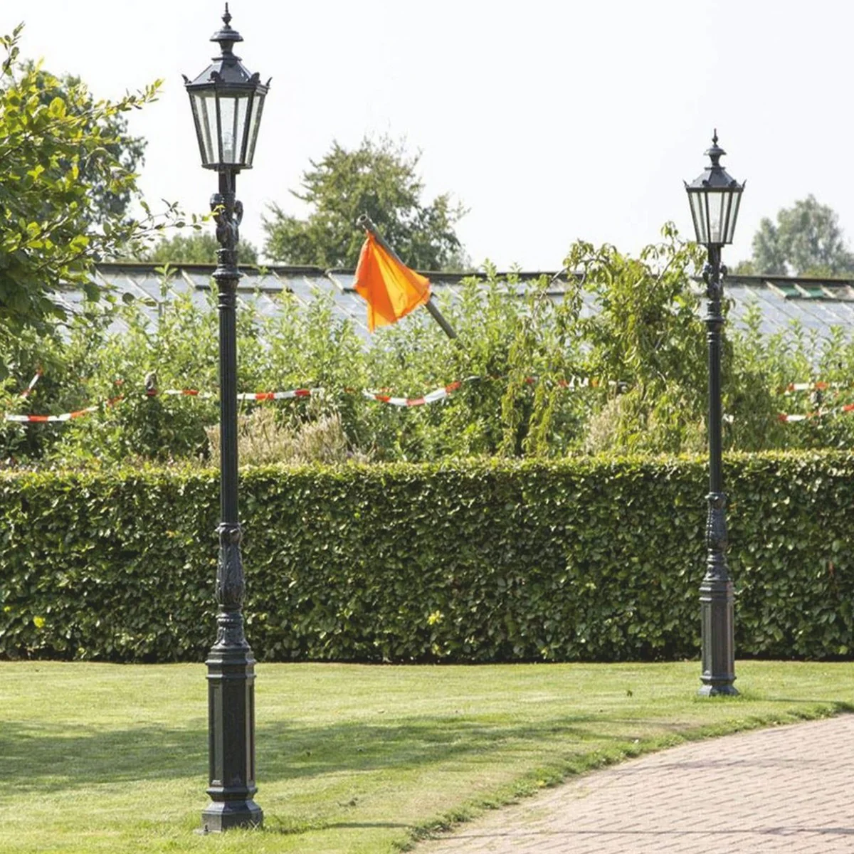 Casa Padrino Linterna de Jard¨ªn Barroco Verde Al. 315 cm - Iluminaci¨®n Exterior Barroco