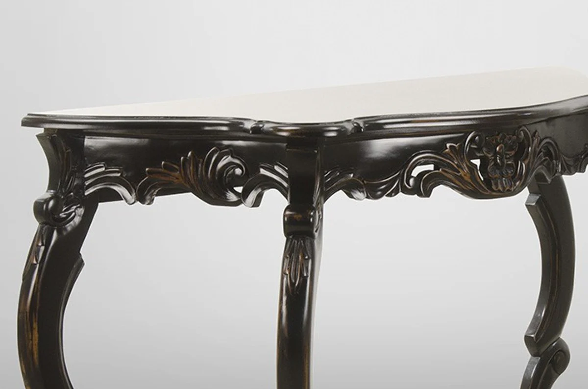 Casa Padrino Baroque Console Table Antique Style Black / Brown