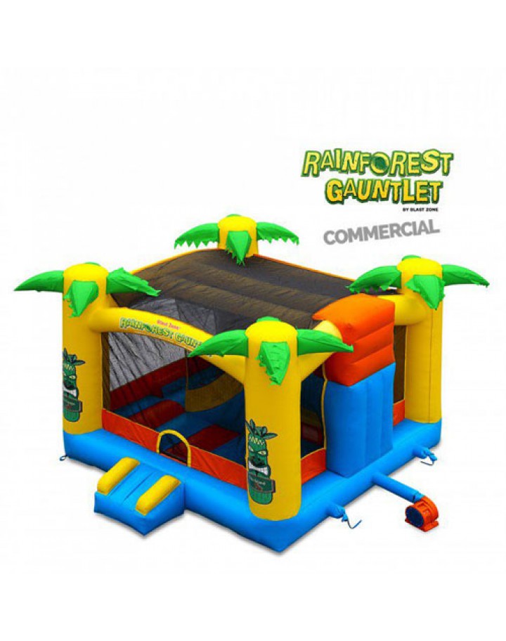 Rainforest Gauntlet Enclosed Obstacle Bouncer