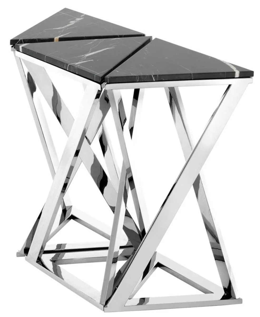 Casa Padrino consola diseñador 3 establece la plata 95 x 41 x 80,5 cm - H. colección de lujo