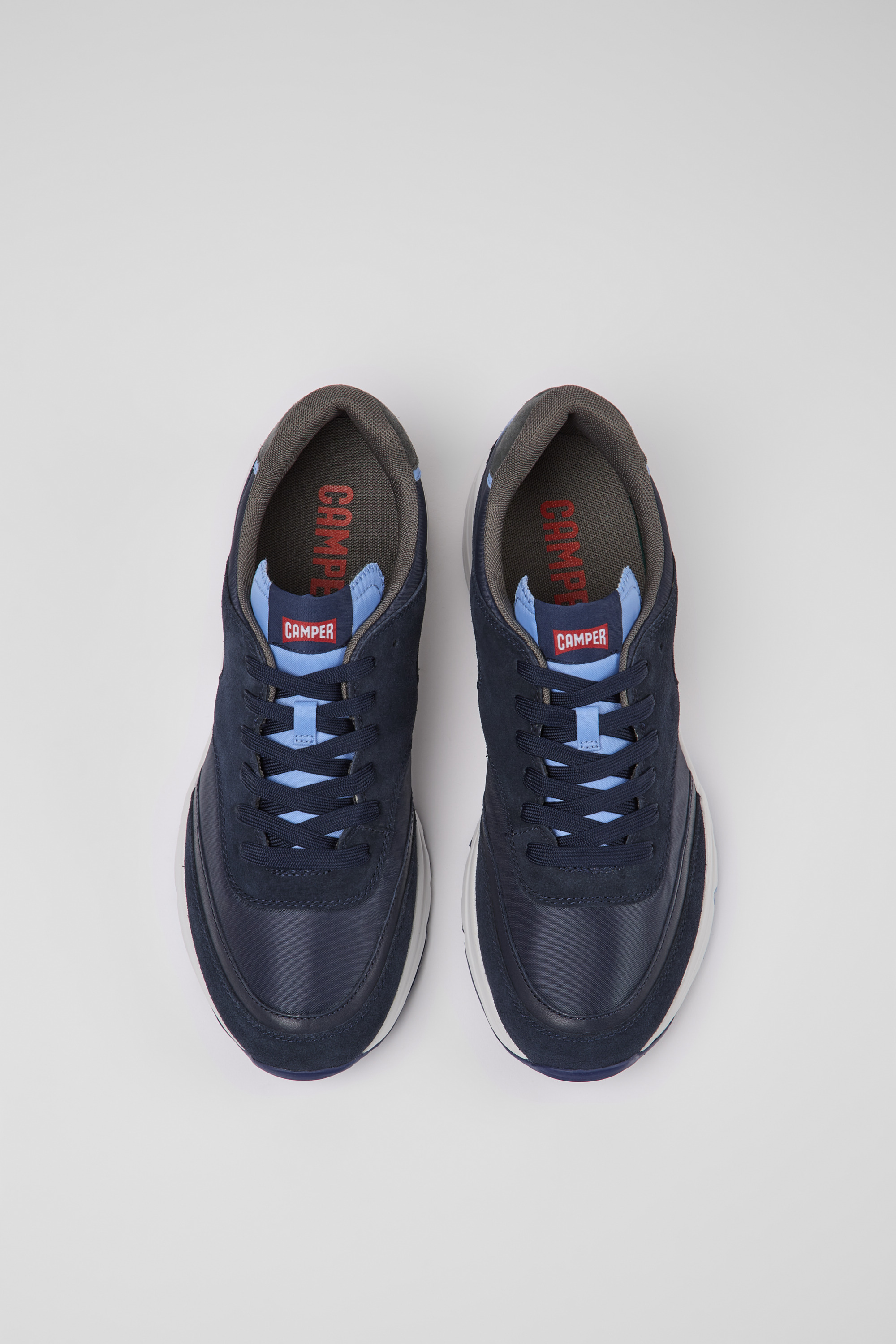 Drift - Multicolored textile and nubuck sneakers for men