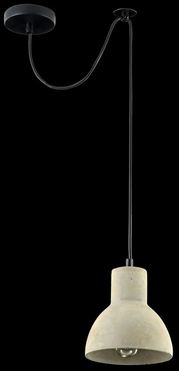 Casa Padrino Hanging Lamp / Pendant Lamp Gray Ø 16 x H. 16 cm - Modern Lamp with Concrete Lampshade