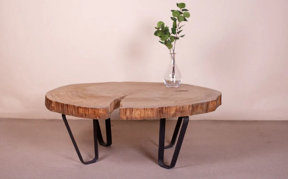 Casa Padrino mesa de centro de lujo marr¨®n / negro 110 x 95 x A. 50 cm