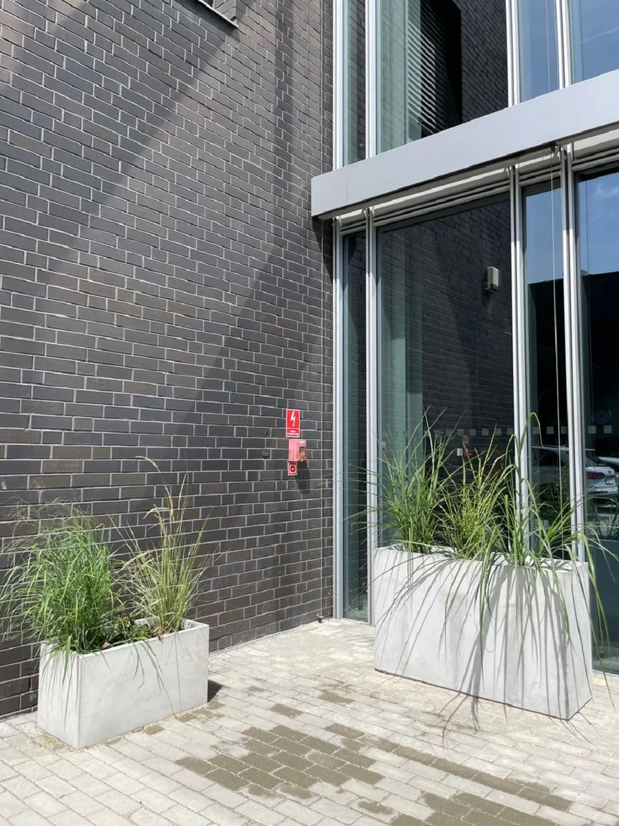 Casa Padrino maceta de hormig¨®n gris 120 x 40 x A. 74 cm - Macetero rectangular de hormig¨®n