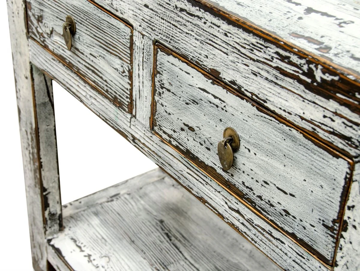 Casa Padrino consola de estilo country estilo antiguo blanco 90 x 40 x H. 85 cm - Muebles de Estilo Country