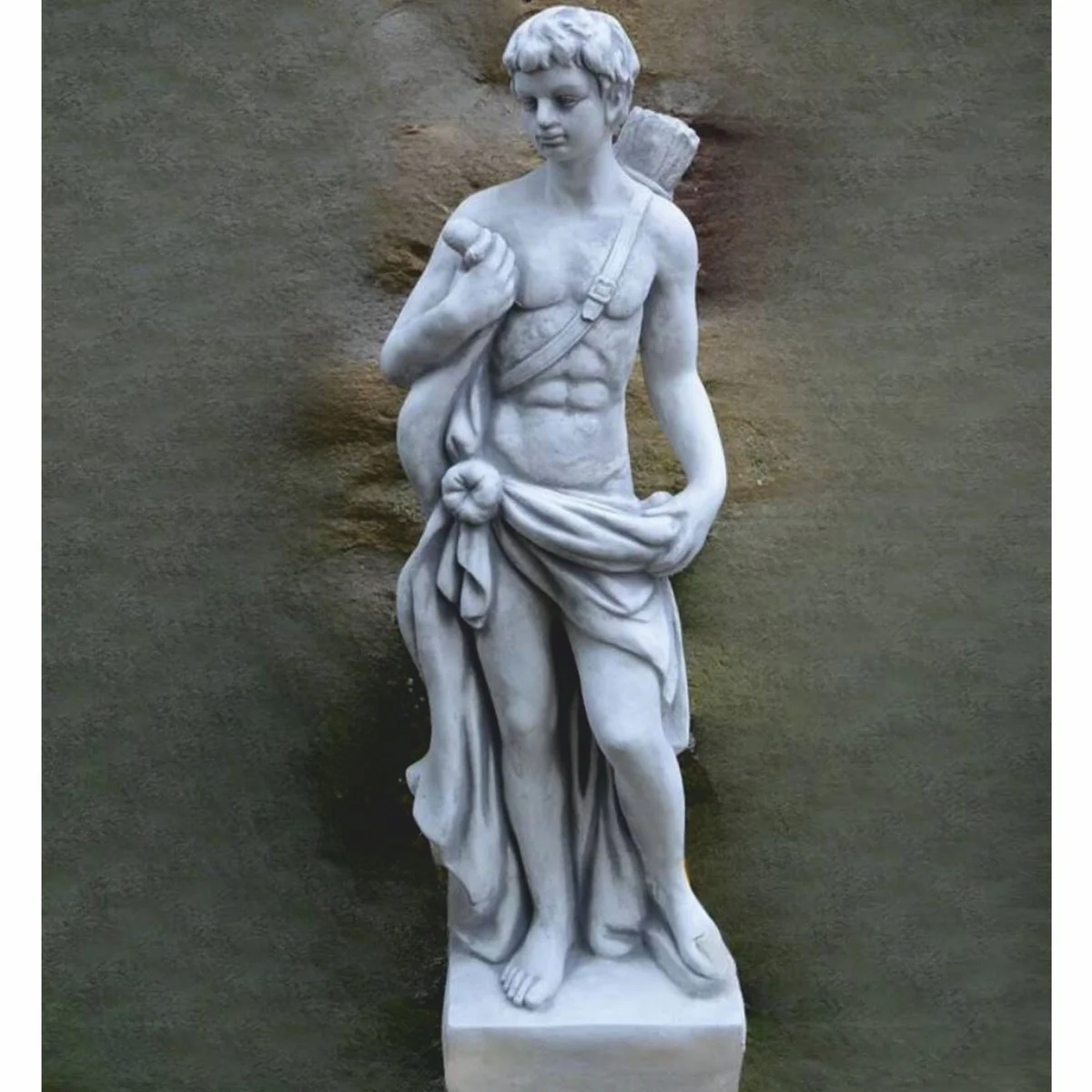 Casa Padrino Escultura de Decoraci¨®n de Jard¨ªn Art Nouveau Hombre Gris A. 85 cm - Figura de Jard¨ªn