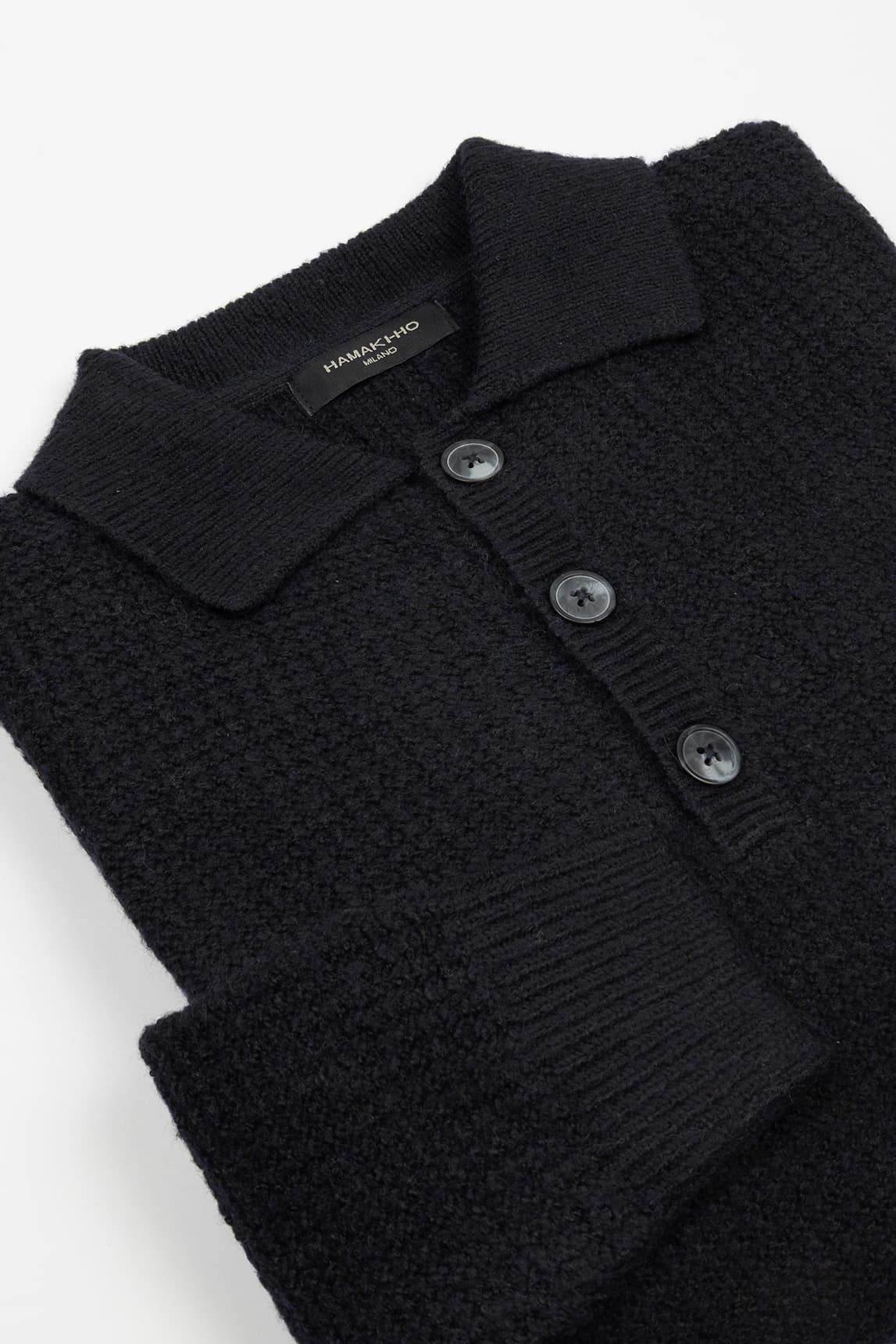 Rivera-spain Jersey cuello polo azul marino