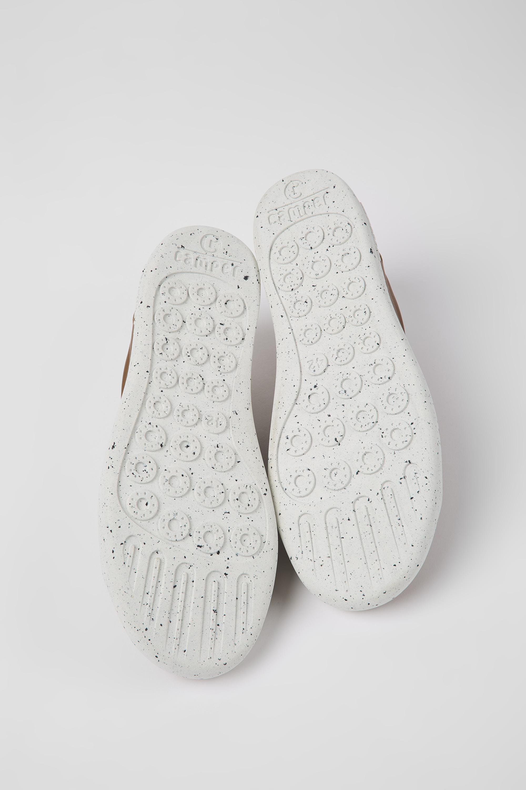 Peu Touring - Brown leather sneakers for men