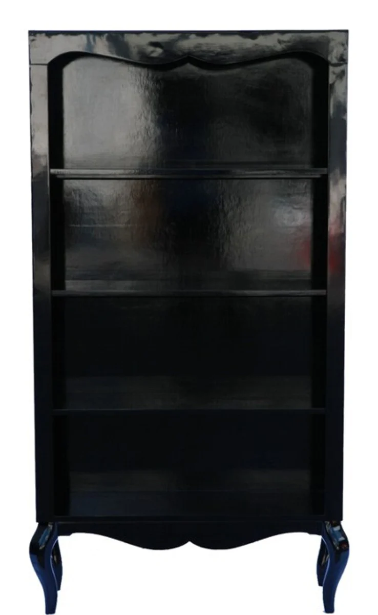 Casa Padrino baroque black high gloss lacquer shelves 180 x 95cm- cabinet