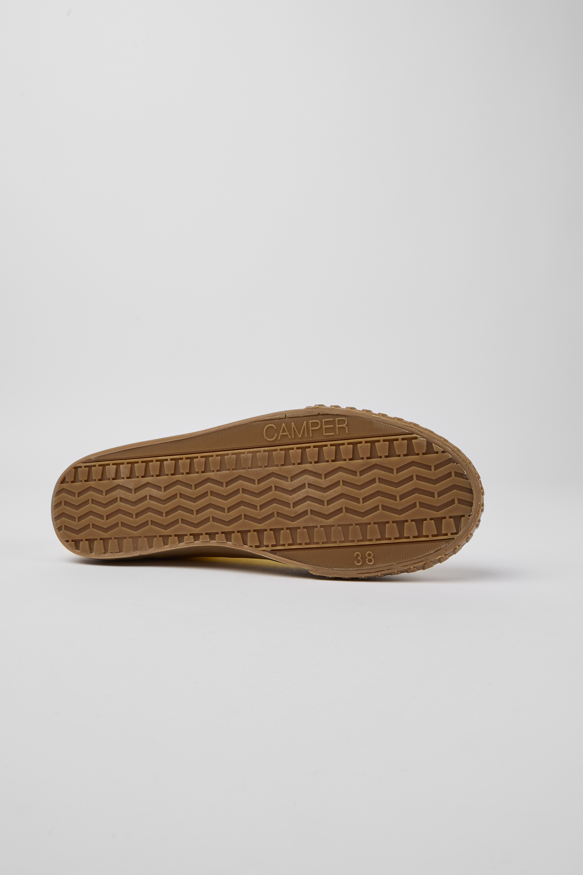 Camaleon - Yellow recycled cotton sneakers for women