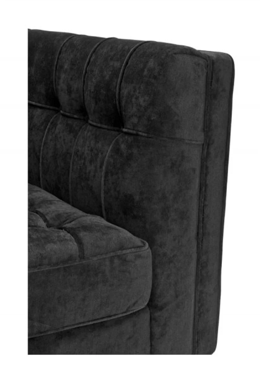 Casa Padrino luxury sofa black - Living Room Furniture