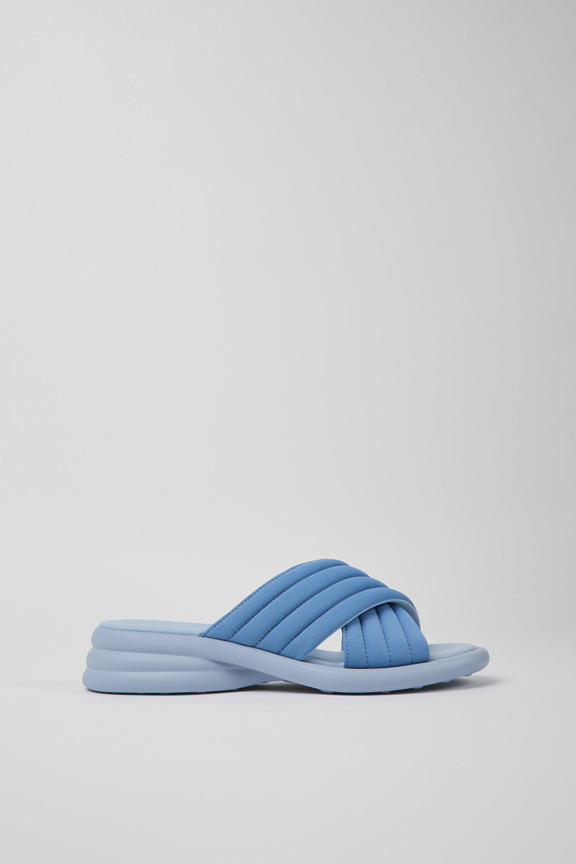 Spiro - Blue textile sandals for women