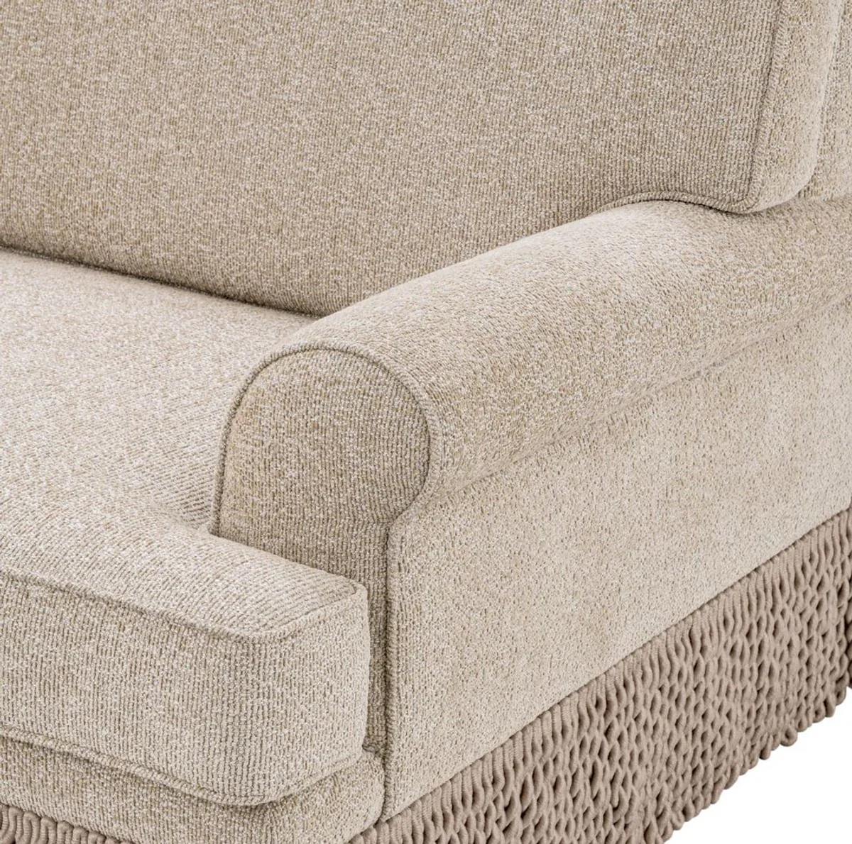 Casa Padrino sof¨¢ de sal¨®n de lujo beige 277 x 101 x A. 77 cm