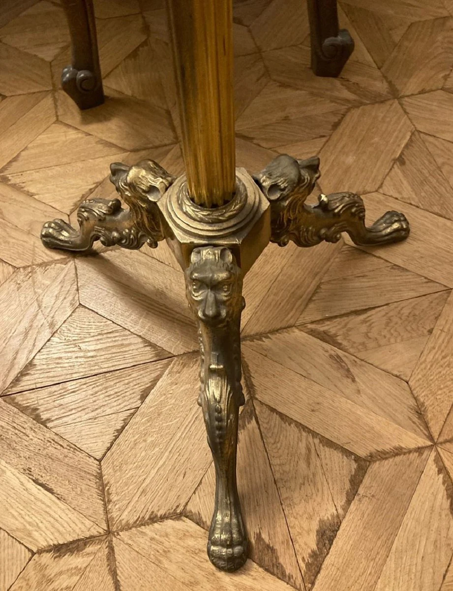 Casa Padrino perchero barroco de lujo oro antiguo / marrón 47 x 47 x A. 121 cm - Perchero de estilo antiguo - Accesorios de dormitorio - Muebles barrocos