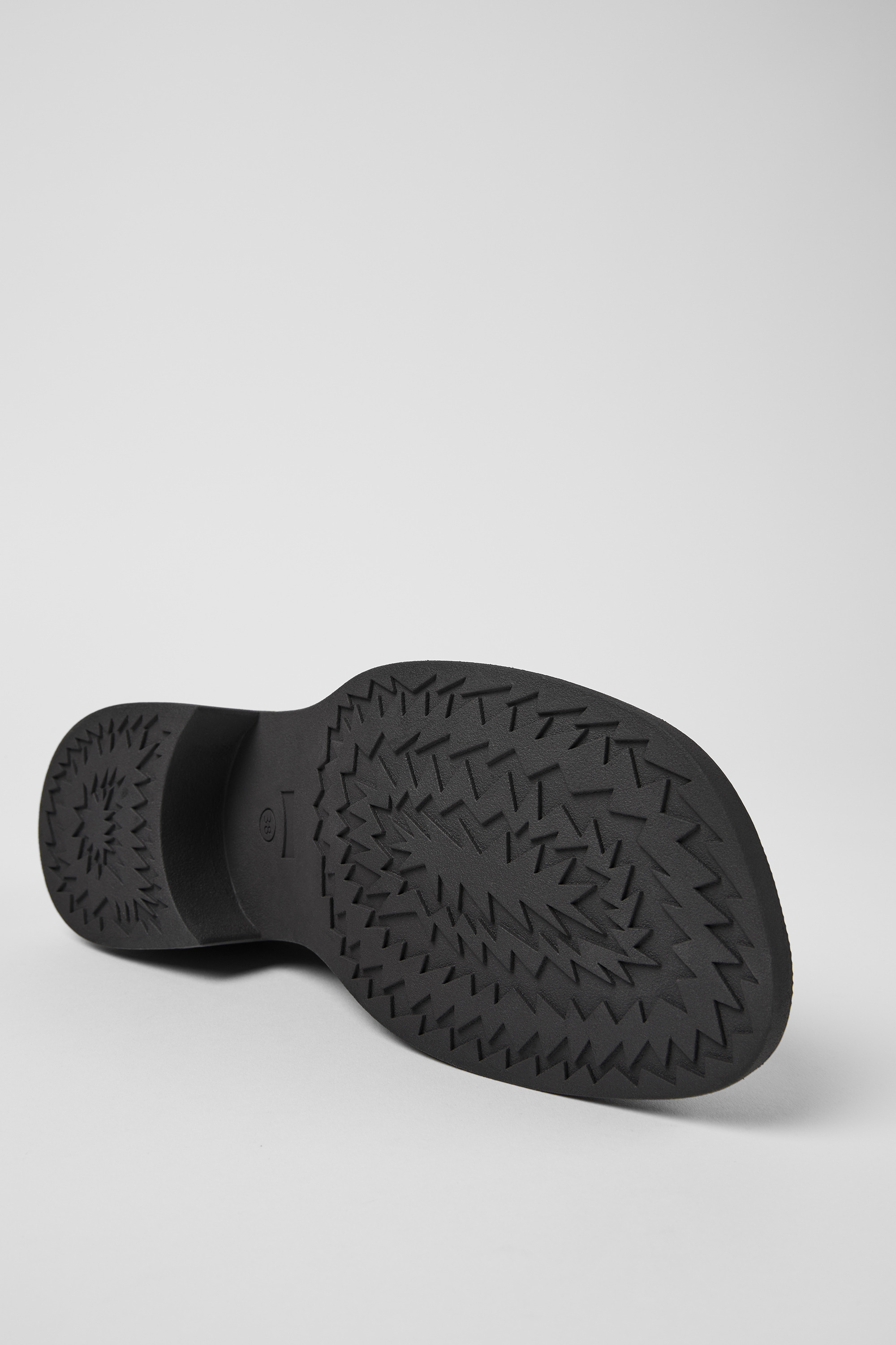 Twins - Black leather loafers for women