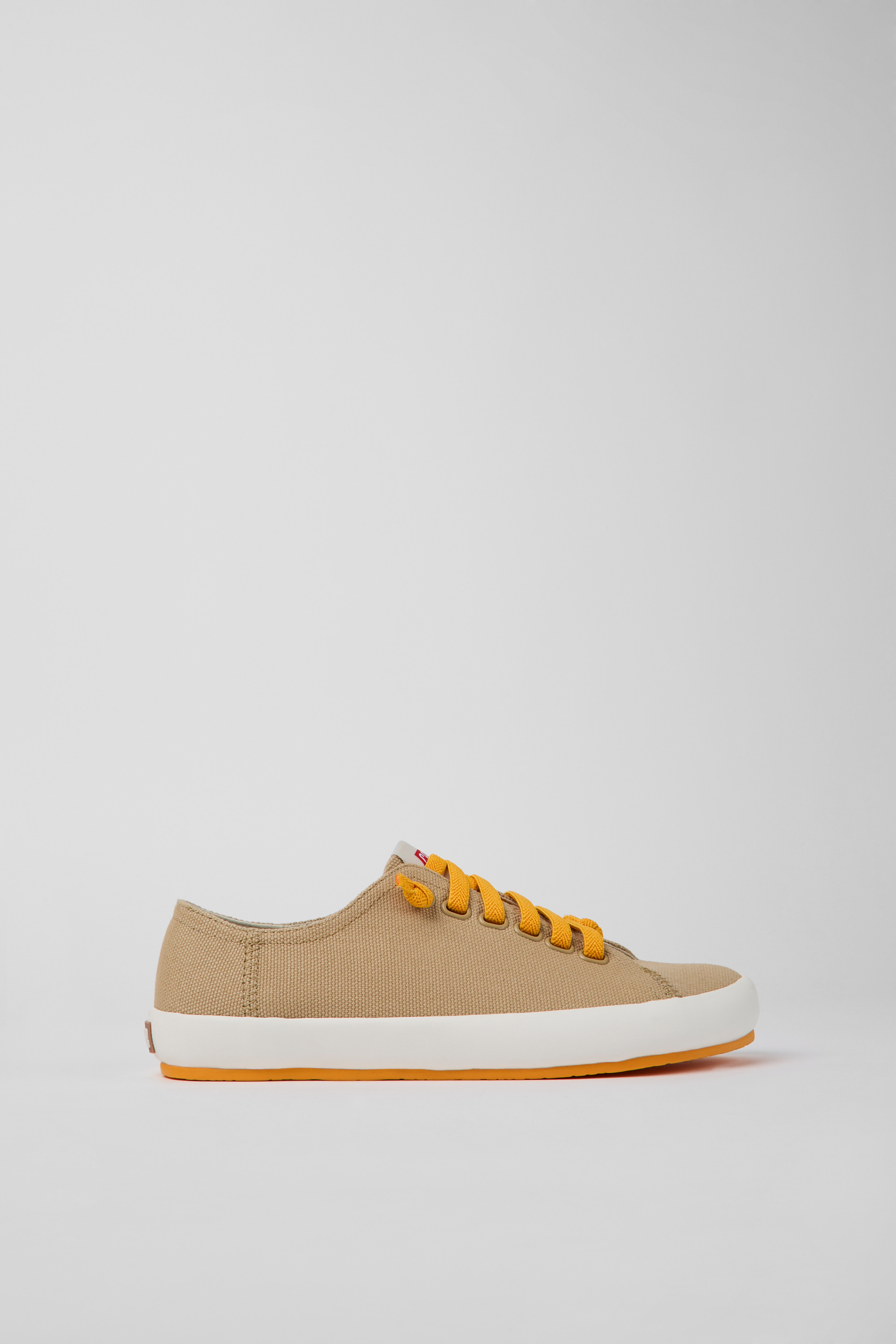 Peu Rambla - Beige textile sneakers for women