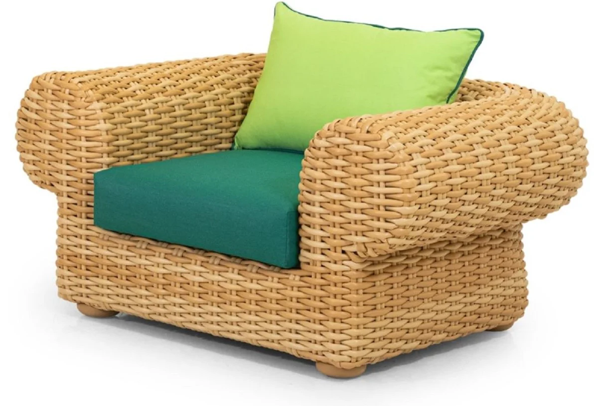 Casa Padrino sill¨®n de jard¨ªn de lujo natural / verde 135 cm