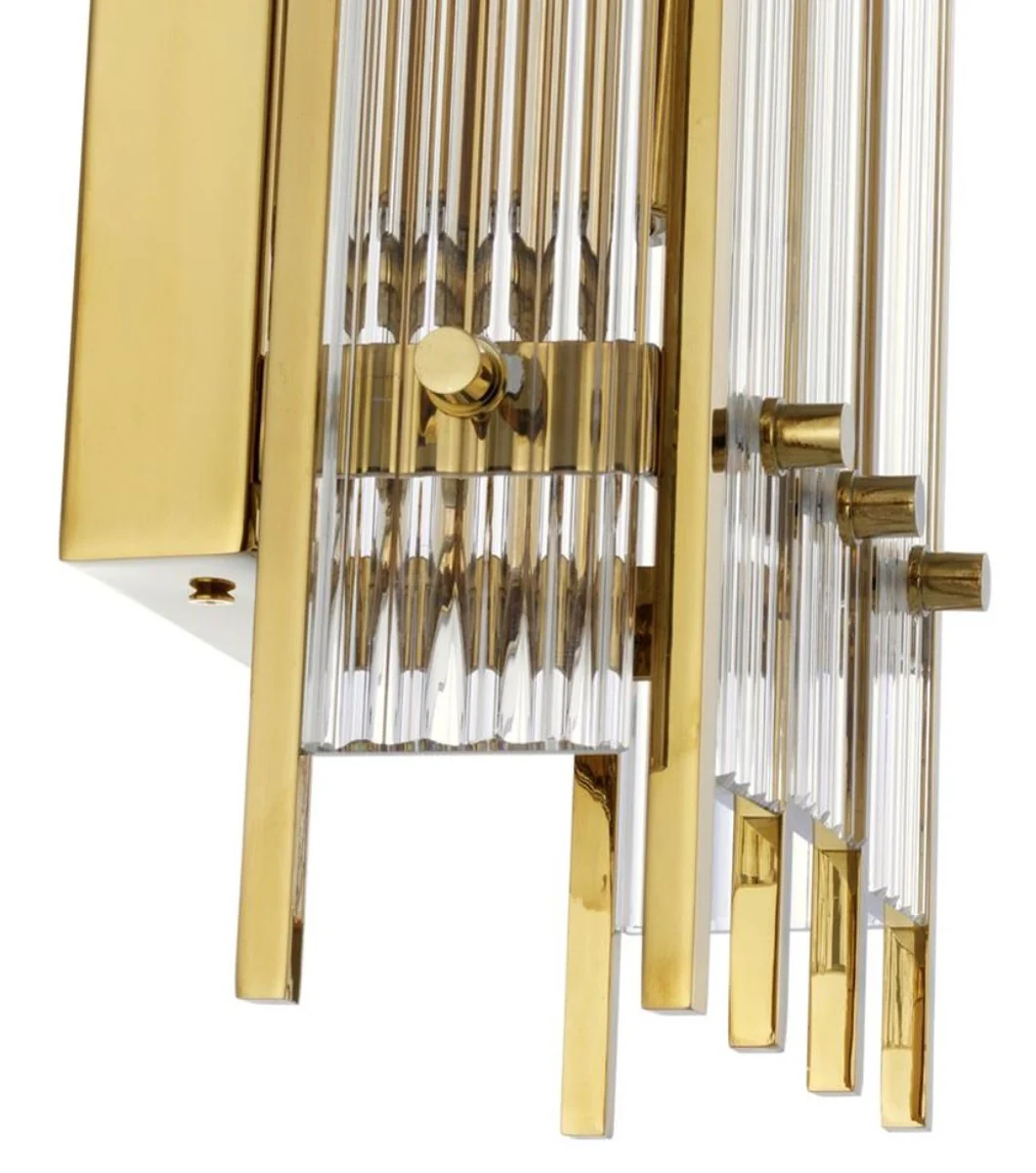 Casa Padrino lámpara de pared oro 23 x 12 x H. 42 cm - Lámpara de Pared para Restaurante