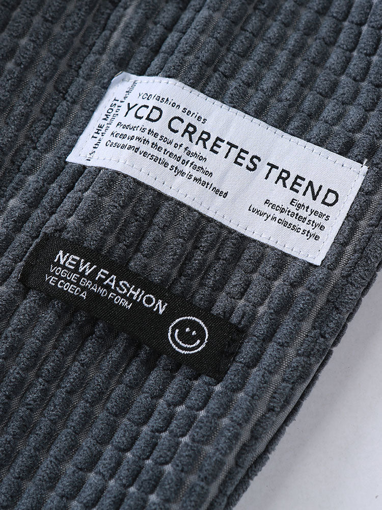 Drawstring Corduroy Pants