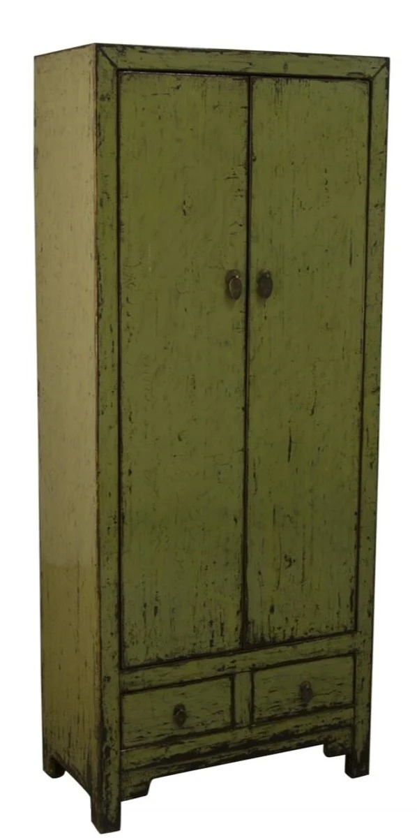 Casa Padrino country style cabinet antique style green 75 x 40 x H. 180 cm - Country Style Collection