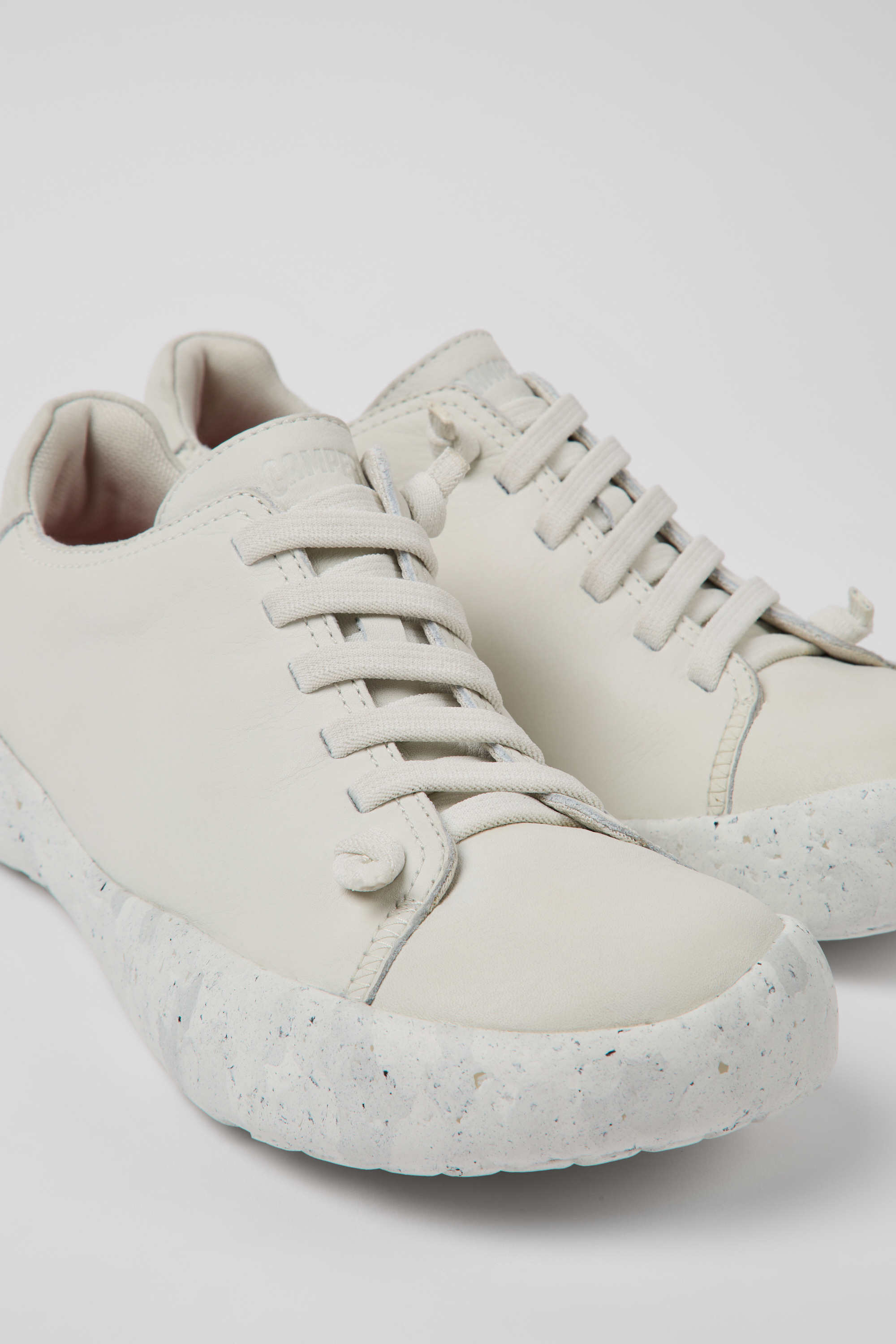 Peu Stadium - White leather sneakers for men