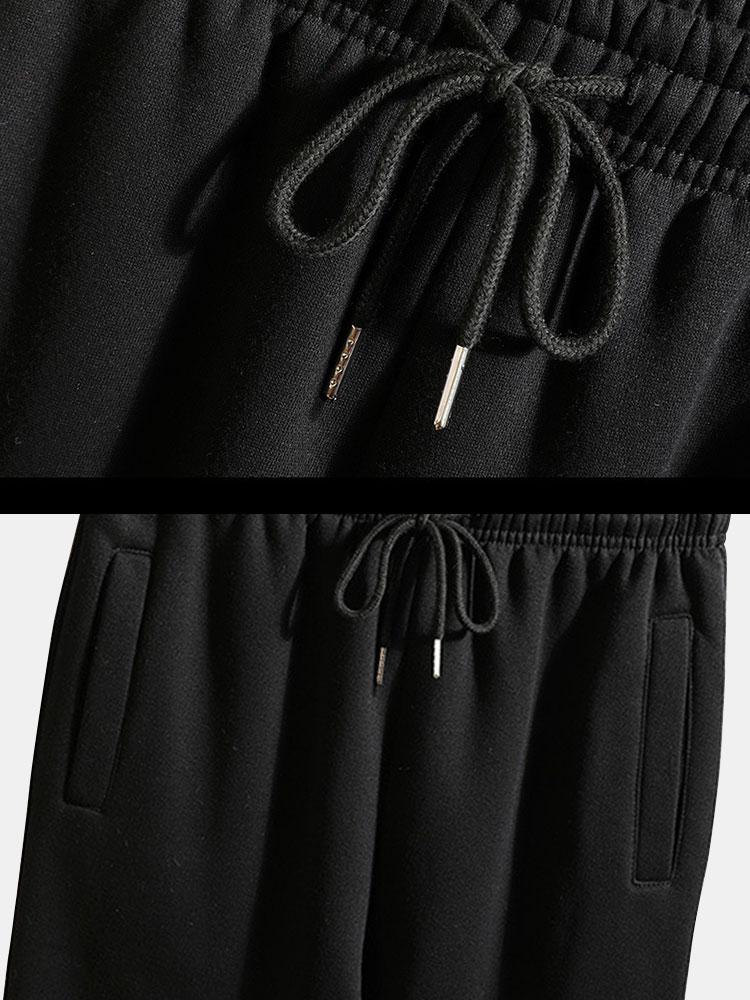 Contrast Baseball Jacket & Jogger Pants