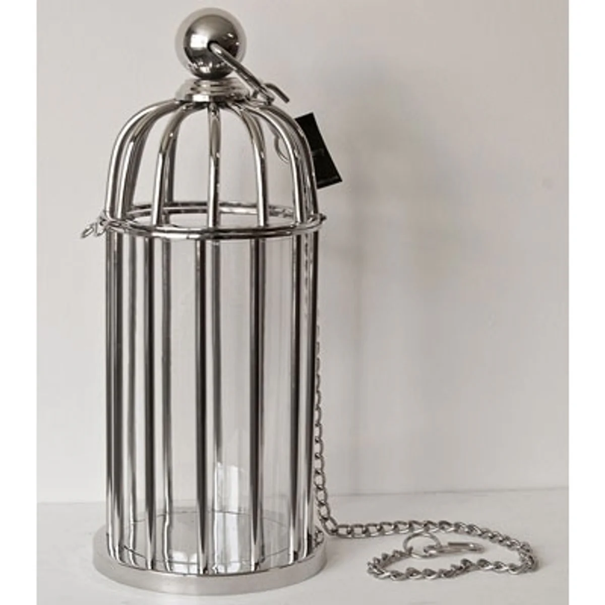 Casa Padrino Candelabros de lujo chapados en bronce en la jaula de pájaros Diseño 21 x Alt. 48 cm - Hotel Restaurante Accessoires Soporte para luces contra el viento Huracán